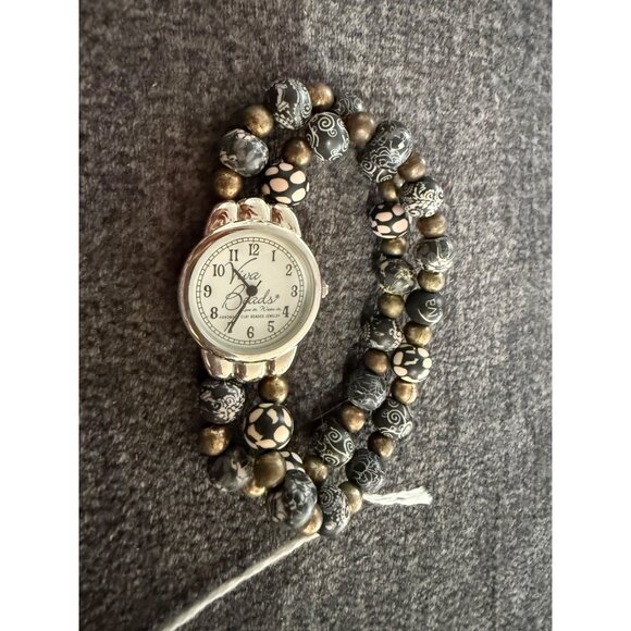 Viva Beads Silver Tone Women’s Quartz Watch - Picture 1 of 3